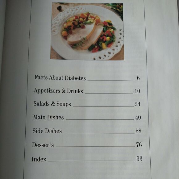 Diabetic Recipes For the Holidays -‎ Hardcover Cookbook - Vtg 1998 - Picture 7 of 12